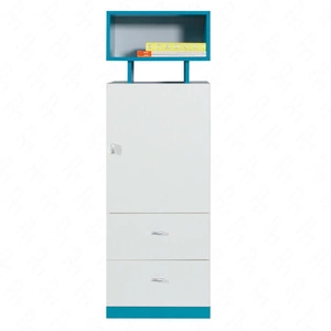 Regał niski Mobi 45 cm biały / turkus bezproblemowe korzystanie i trwałość stylowy oraz funkcjonalny dodatek do pokoju młodzieżowego