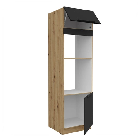 Słupek kuchenny Alatri Ar 60 DPM-210 2F szafka do zabudowy mikrofali i piekarnika fronty wykonane w technologii anti fingerprint