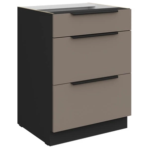 Szafka kuchenna stojąca z szufladami Fiuggi Bl 60 D 3S BB odporna na uszkodzenia wykończenie frontów w technologii anti fingerprint