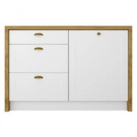 dąb artisan / biały