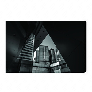 Obraz na płótnie nowoczesne budynki 100x70 cm ponadczasowa ozdoba każdego wnętrza obraz w wyrazistej kolorystyce wysoka jakość wykonania