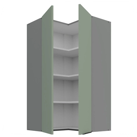 Szafka kuchenna narożna wisząca Treviso Ant 60x60 GN-108 2F odporna na uszkodzenia wykończenie frontów w technologii anti fingerprint