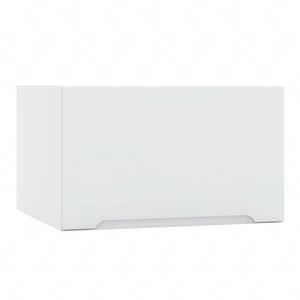 Szafka kuchenna wisząca Zova W60/56 OKGR biały / jasny szary drzwi szafki otwierane do góry odporna na uszkodzenia frezowany uchwyt