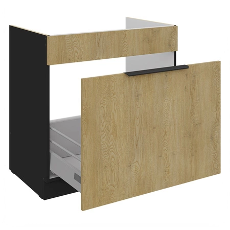 Szafka kuchenna pod zlewozmywak z szufladą Crotone 80 ZL 1S BB szafka odporna na działanie wilgoci i uszkodzenia uchwyt krawędziowy