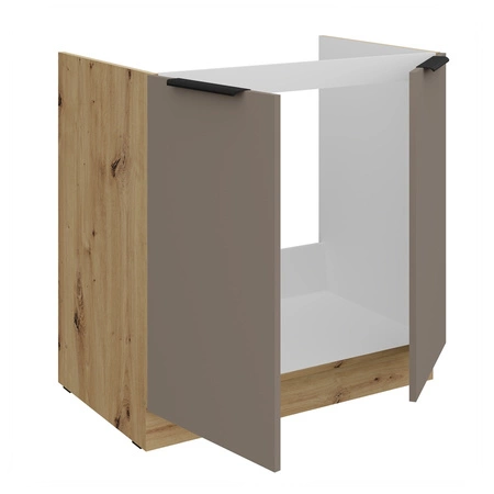 Szafka kuchenna pod zlewozmywak Fiuggi Ar 80 ZL 2F BB szafka odporna na uszkodzenia wykończenie frontów w technologii anti fingerprint