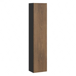 Słupek łazienkowy wiszący Talia 30 cm czarny / dąb casella elegancka szafka w stylu klasycznym subtelna frezowana ramka na froncie