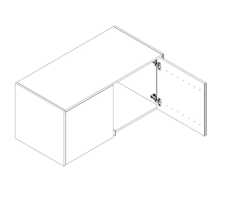Nadstawka do szafy Aspen 105 cm grafitowa / lamele w kolorze dąb artisan funkcjonalna szafka powiększy miejsce do przechowywania ubrań obuwia i dodatków