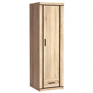 Szafa Cali 58 cm dąb sonoma / czarny elegancka stylistyka mebla wzbogacona o stylowe czarne dodatki szafa z szufladą