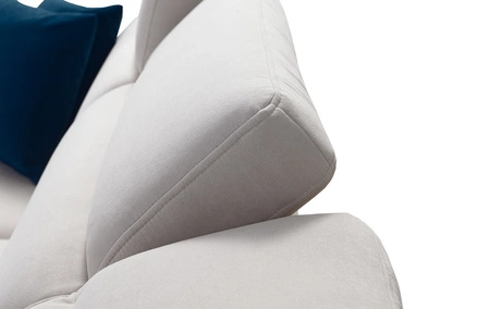 Narożnik z funkcją spania Kelly Sleek VII lawendowy róż lewostronny pleciony komfortowy i funkcjonalny narożnik rozkładany do salonu