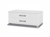 Szafka RTV Maximus 100 cm biała z szufladami nowoczesny design oraz szuflady na prowadnicach rolkowych
