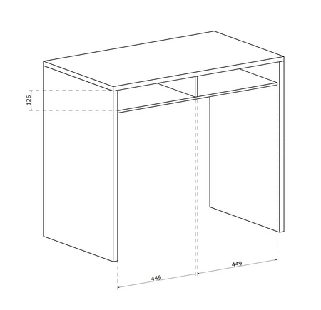 Toaletka z szufladami Cali 100 cm dąb artisan nnowoczesny design stylowe rozwiązanie ułatwi uporządkowanie kosmetyków