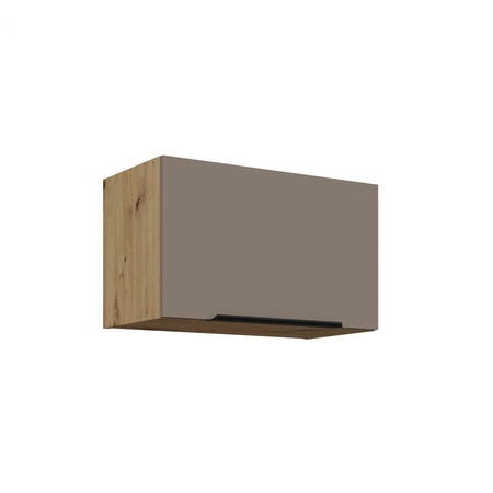 Zestaw mebli kuchennych Fiuggi Ar 255 cm stylowe szafki kuchenne z frontami wykonanymi w technologii anti fingerprint metalowe uchwyty