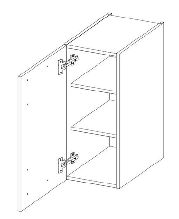 Zestaw mebli kuchennych Alpine 240 cm szafki doskonale prezentują się we wnętrzach klasycznych oraz nowoczesnych