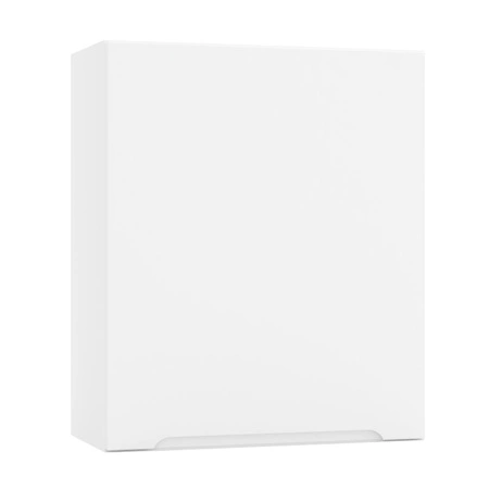 Zestaw mebli kuchennych Zova 240 cm biały meble do kuchni odporne na wilgoć parę wodną i uszkodzenia frezowane uchwyty