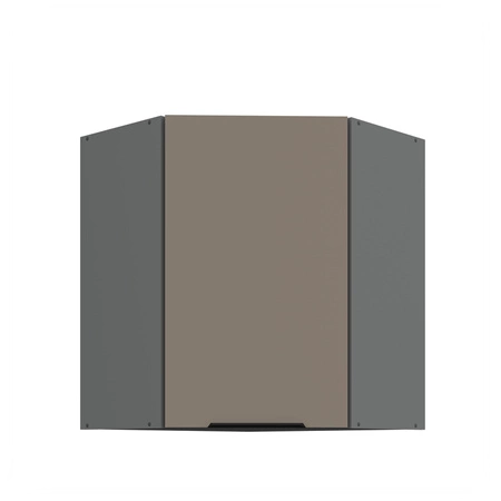 Szafka kuchenna narożna wisząca Fiuggi Ant 60x60 GN-72 1F odporna na uszkodzenia wykończenie frontów w technologii anti fingerprint