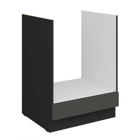 Zestaw mebli kuchennych Aversa Bl 390 cm stylowe szafki kuchenne z frontami wykonanymi w technologii anti fingerprint metalowe uchwyty