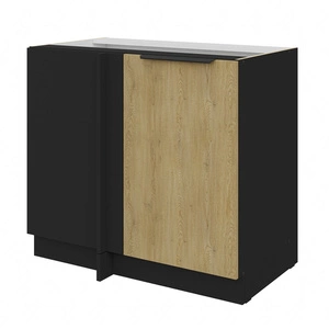 Szafka kuchenna narożna dostawiana Crotone 105 ND 1F BB lewa metalowy uchwyt krawędziowy odporność na działanie wilgoci i uszkodzenia