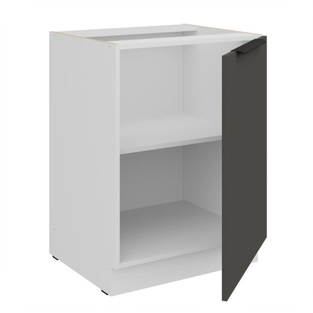Szafka kuchenna stojąca z półką Aversa Wh 60 D 1F BB szafka odporna na uszkodzenia wykończenie frontów w technologii anti fingerprint