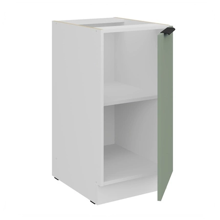 Zestaw mebli kuchennych narożny Treviso Wh 290x230 cm stylowe szafki kuchenne z frontami wykonanymi w technologii anti fingerprint