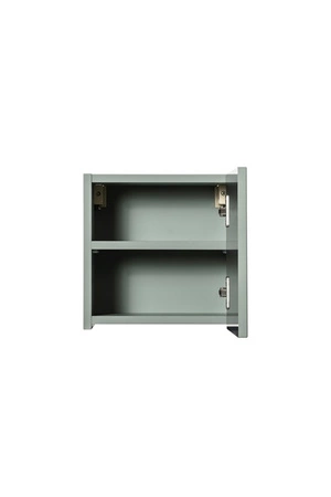 Zestaw mebli łazienkowych Line Reed Green szałwiowy / dąb coast evoke designerskie szafki łazienkowe stylowe pionowe ryflowania