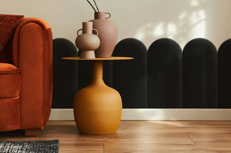 Panel tapicerowany Wally 30x80 cm czarny stylowy panel ścienny płotek welurowa tkanina modne wykończenie każdej aranżacji