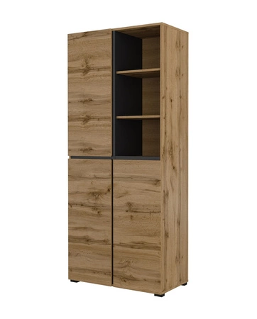 Zestaw mebli do przedpokoju Cross dąb wotan nowoczesny design funkcjonalna oraz praktyczna garderoba do przedpokoju