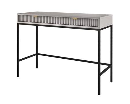 Konsola Lovro szara z szufladami stylowy oraz funkcjonalny mebel do przedpokoju salonu czy biura