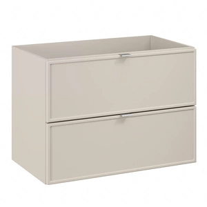Szafka pod umywalkę Bella 80 cm beżowa elegancka szafka z możliwością wyboru koloru uchwytów system cichego domykania szuflad