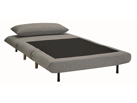 Fotel rozkładany Spike szary funkcjonalny oraz nowoczesny komfortowy podczas wypoczynku bukowe nogi