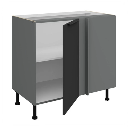 Szafka kuchenna narożna dostawiana Alatri Ant 105 ND 1F BB prawa fronty szafki kuchennej wykończone w technologii anti fingerprint