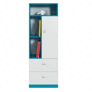 Regał niski Mobi 45 cm biały / turkus bezproblemowe korzystanie i trwałość stylowy oraz funkcjonalny dodatek do pokoju młodzieżowego