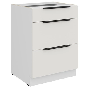 Szafka kuchenna stojąca z szufladami Corato Wh 60 D 3S BB odporna na uszkodzenia wykończenie frontów w technologii anti fingerprint