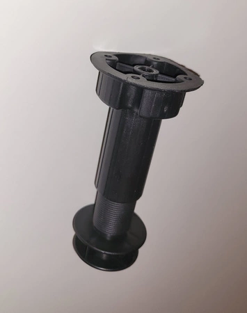 Szafka kuchenna stojąca z szufladami Verdi 40 D 3S BB szafka odporna na działanie wilgoci i uszkodzenia czarny metalowy uchwyt