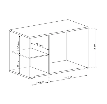 Komoda z szufladami Grand 118 cm dąb cremona elegancka i funkcjonalna komoda z zaoblonymi detalami idealna do salonu lub sypialni