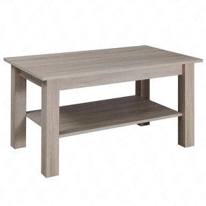 Stolik kawowy Kalifornia T33 102 cm dąb sonoma jasny nowoczesny design mebla obrzeża stolika kawowego wykończone zostały specjalną okleiną