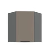 Szafka kuchenna narożna wisząca Fiuggi Ant 60x60 GN-72 1F odporna na uszkodzenia wykończenie frontów w technologii anti fingerprint