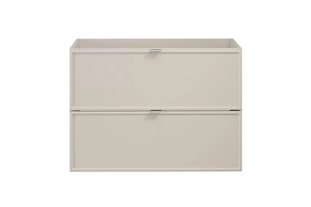 Szafka pod umywalkę Bella 80 cm beżowa elegancka szafka z możliwością wyboru koloru uchwytów system cichego domykania szuflad