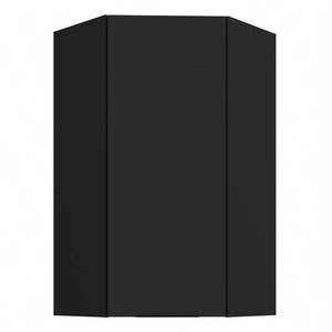 Szafka kuchenna narożna wisząca Black 60x60 GN-108 1F metalowy uchwyt krawędziowy szafka odporna na działanie wilgoci i uszkodzenia