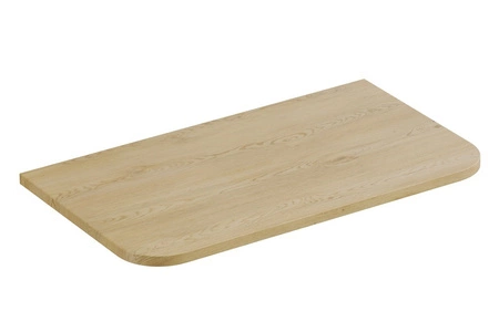 Blat do szafki łazienkowej Ovalia Cremona 80 cm dąb cremona blat z zaoblonymi krawędziami wykonany z wytrzymałej płyty MDF