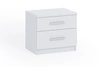 Szafka nocna z szufladami Rico biała to funkcjonalny mebel w ponadczasowym designie idealny stolik do sypialni 