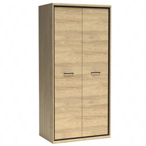 Szafa Mediolan 92 cm hikora szafa z półkami i drążkiem idealna do sypialni garderoby lub przedpokoju