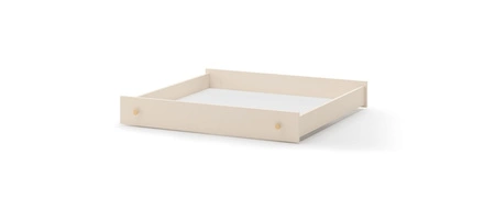 Szuflada do łóżka Story 90x200 cm beżowa szuflada na kółkach praktyczny i pojemny schowek