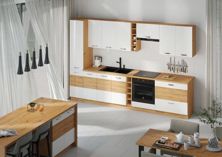 Zestaw mebli kuchennych Alpine 315 cm szafki doskonale prezentują się we wnętrzach klasycznych i nowoczesnych