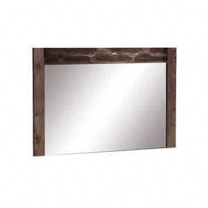 Lustro wiszące Indiana 120x80 cm jesion ciemny prostokątne lustro w ramie idealny dodatek do przedpokoju sypialni lub garderoby