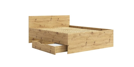 Zestaw mebli do sypialni Maxione dąb artisan eleganckie i uniwersalne meble do sypialni gustowne uchwyty wysoka jakość wykonania