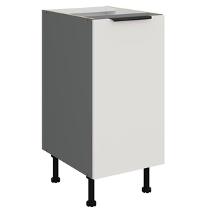 Szafka kuchenna stojąca z półką Corato Ant 40 D 1F BB szafka odporna na uszkodzenia wykończenie frontów w technologii anti fingerprint