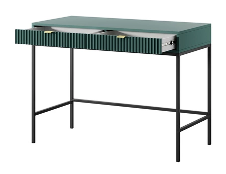 Konsola Lovro pastelowy zielony z szufladami stylowy oraz funkcjonalny mebel do przedpokoju salonu czy biura
