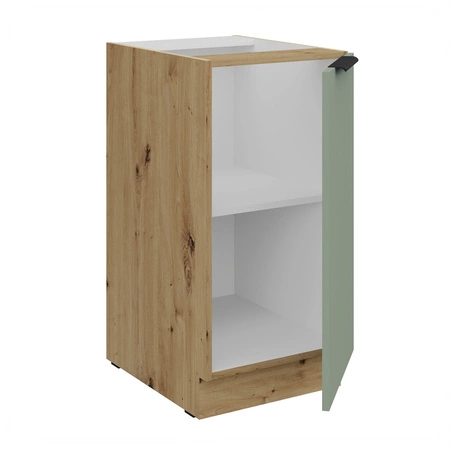 Zestaw mebli kuchennych Treviso Ar 370 cm stylowe szafki kuchenne z frontami wykonanymi w technologii anti fingerprint metalowe uchwyty