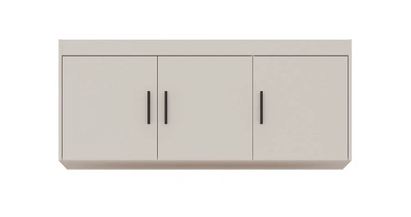 Nadstawka do szafy Rene 133 cm beż piaskowy funkcjonalna szafka powiększy miejsce do przechowywania ubrań obuwia czy dodatków