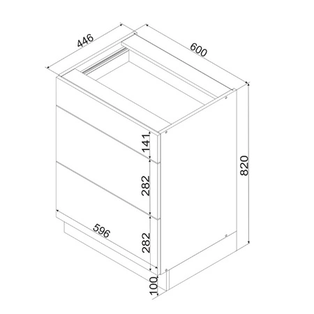 Wyspa kuchenna z szufladami Mina 147 cm dąb złoty / czarny nowoczesna wolnostojąca wyspa kuchenna z szafką z koszem cargo